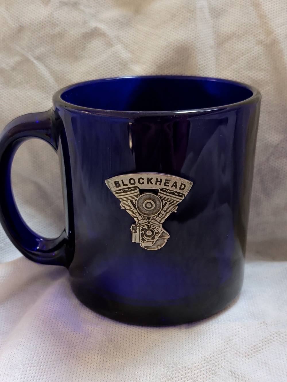 Cobalt Blue Ceramic Coffee Mug - Harley Davidson